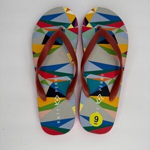 Katy‎ Perry Women’s Size 9 Multicolor Flip Flop Sandals
